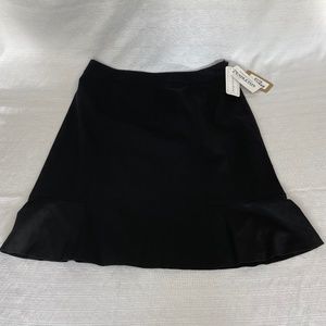 NWT Pendleton Women's 16P x 23L Black Wool Side Zip Trumpet Skirt #0178